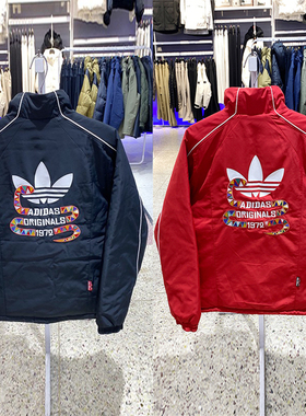 阿迪达斯三叶草2025新年款保暖男女两面穿棉衣棉服 KA0822 KA0821