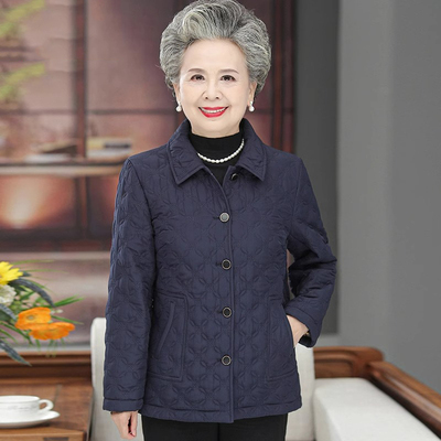 奶奶春秋装轻薄棉袄外套老人衣服