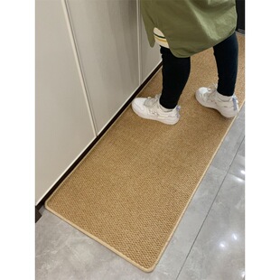 纯色仿剑麻拍照背景布猫笼抓垫浴室门口厨房地垫茶几床边地毯