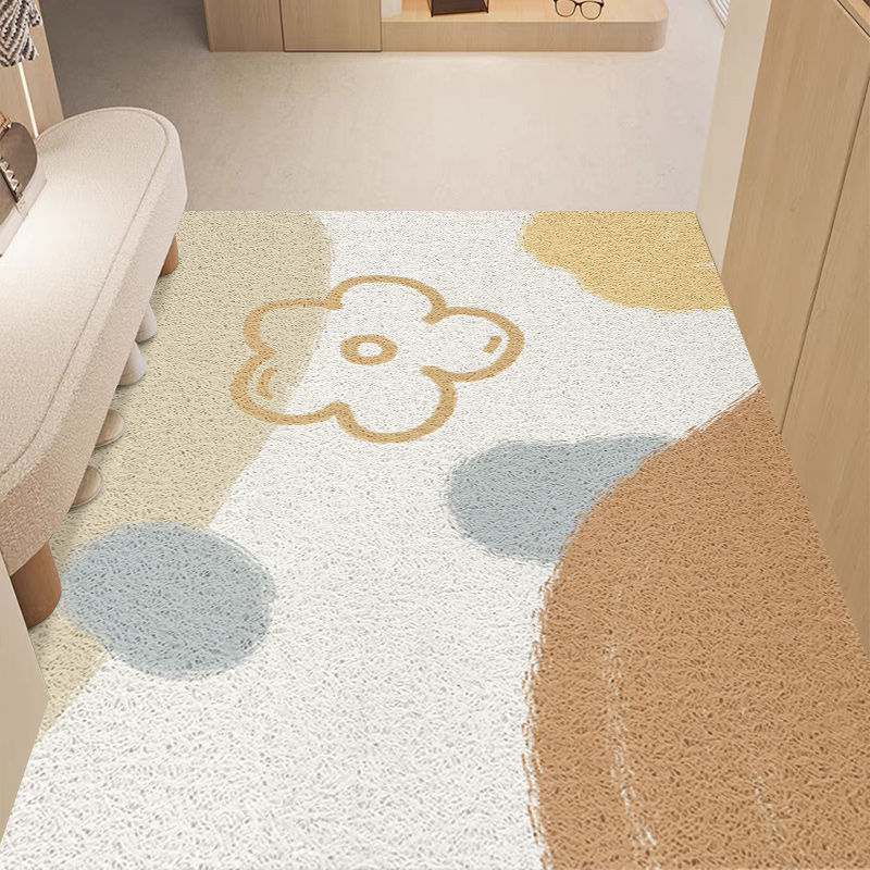 门口地垫玄关入户门丝圈门垫刮泥蹭土地毯耐脏可裁剪垫子清新脚垫