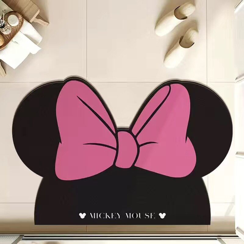 卡通浴室卫生间硅藻泥吸水垫厨房卧室门口地垫厕所速干防滑脚垫子