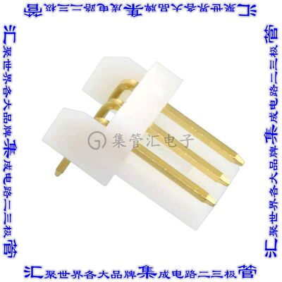 176153-3 针座连接器3POS接头2.5mm公形插针通孔直角