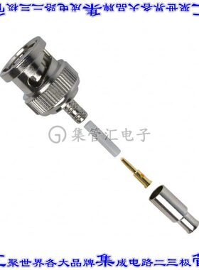112644 同轴连接器BNC插头公引脚压接75欧姆自由悬挂