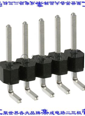PEC05SBAN 针座连接器5POS分离式2.54mm公形插针通孔直角锡