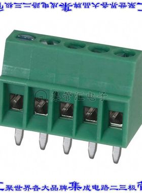 1725685 线对板连接器5POS接线端子2.54mm通孔水平带板