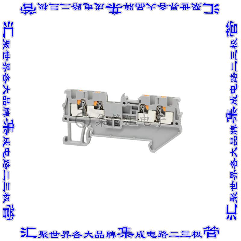 TBDR-07-15-GY 端子块连接器4POS馈通式3.5mm灰色14-26AWG