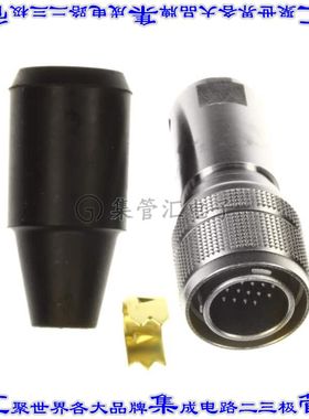 HR10A-13P-20P(73) 圆形连接器20POS插头公引脚焊杯银自由悬挂