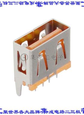 KUSBVLPXHT-AS1N-O30-HRF 连接器USB-A插座4POS USB 2.0通孔