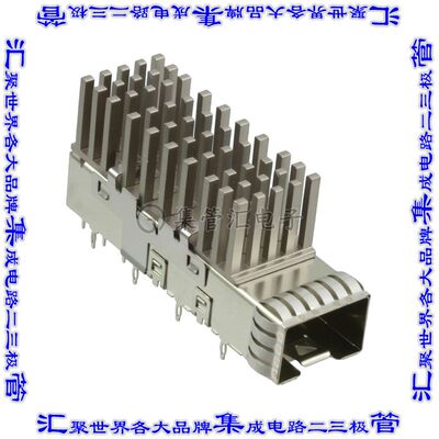2007464-3 插拔式连接器机架SFP+通孔直角压配