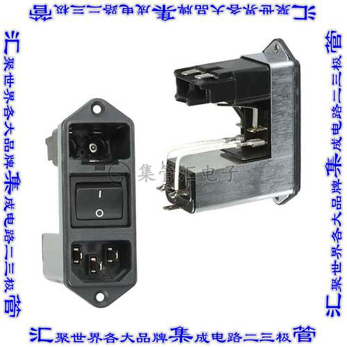 CD64.1101.151 电源接入连接器3POS插座公插片模块IEC320-C14面板