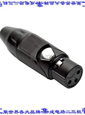 AX3FB5M-AU 圆形连接器3POS插头母插口焊杯镀金自由悬挂