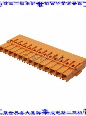 1601200000 端子块连接器13POS母插口插头体座5.08mm橙色自由悬挂