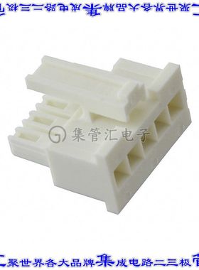 IPD1-05-S-K 矩形连接器外壳5POS插座2.54mm母形插口白色自由悬挂