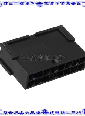 10127717-16LF 矩形连接器外壳16POS插头2排3mm公形引脚黑色自由