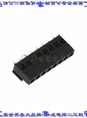 796682-8 线对板连接器8POS接线端子5mm通孔水平带板