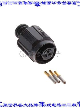 2M805-001-16ZNU8-23SA 圆形连接器3POS插头母插口压接镀金自由悬