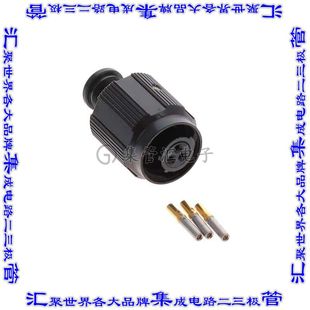 23SA 16ZNU8 圆形连接器3POS插头母插口压接镀金自由悬 001 2M805