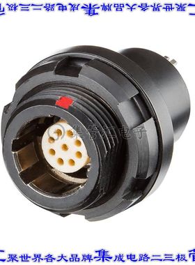 FDYB-09EEFP-RDK-001 圆形连接器9POS插座母插口焊接镀金面板安装