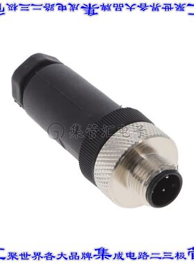 CNM12-S4SP0-BP9 圆形连接器4POS插座公形引脚螺钉镀金自由悬挂