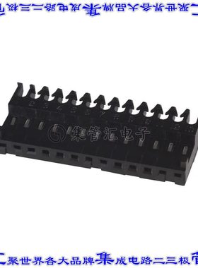 4-644083-3 矩形连接器13POS插座2.54mm母插口黑色IDC锡自由悬挂