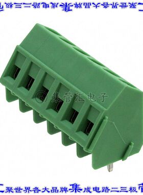 1733619 线对板连接器6POS接线端子5.08mm通孔55角度带板