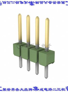 826646-4 针座连接器4POS分离式2.54mm公形插针通孔直针镀金