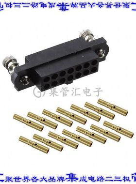 M80-4C11405FC 矩形连接器14POS插座2排2mm母插口黑色压接镀金自