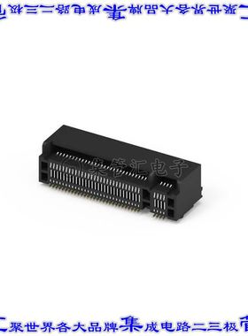 123A-58M01 卡边缘连接器67POS母头2排0.5mm黑色镀金