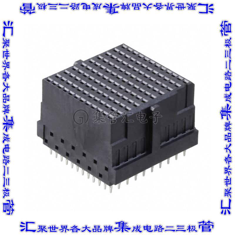 1934544-1 背板连接器120POS插座母插口12排1.9mm通孔黑色