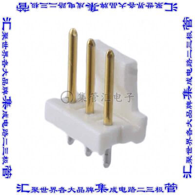 641208-3 针座连接器3POS接头3.96mm公形插针通孔直针镀金