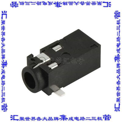 SJ-2504A-SMT-TR 接插件连接器AUDIO JACK, 2.5 MM, RT, 4 CONDUC