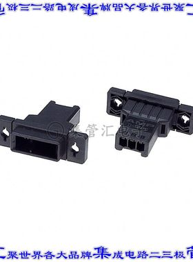 1-178802-3 矩形连接器外壳3POS插头3.81mm公形引脚黑色面板安装