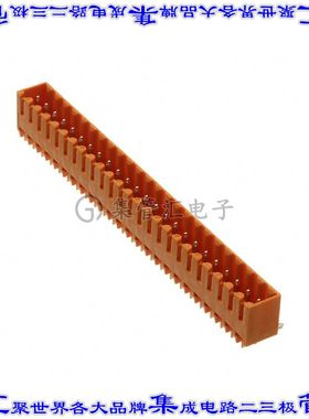 1619450000 端子块连接器24POS接头公引脚带罩3.5mm橙色90DEG通孔
