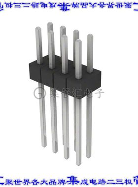 PEC04DAEN 针座连接器8POS分离式2排2.54mm公形插针通孔直针锡