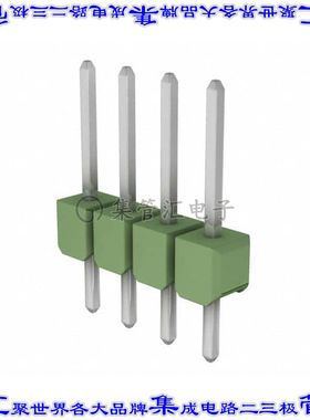 826936-4 针座连接器4POS分离式2.54mm公形插针通孔直针锡