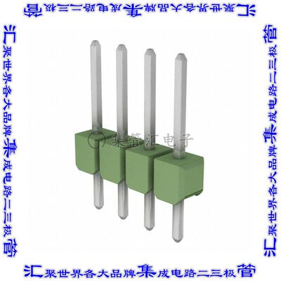 826936-4 针座连接器4POS分离式2.54mm公形插针通孔直针锡