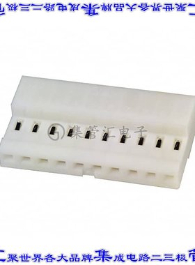 4-640441-0 矩形连接器10POS插座2.54mm母插口白色IDC锡自由悬挂