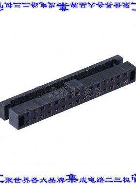 TCSD-15-01-F-N 矩形连接器30POS插座2排2mm母插口黑色IDC镀金自