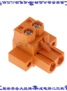 1944090000 端子块连接器2POS插头母插口5.08mm橙色自由悬挂
