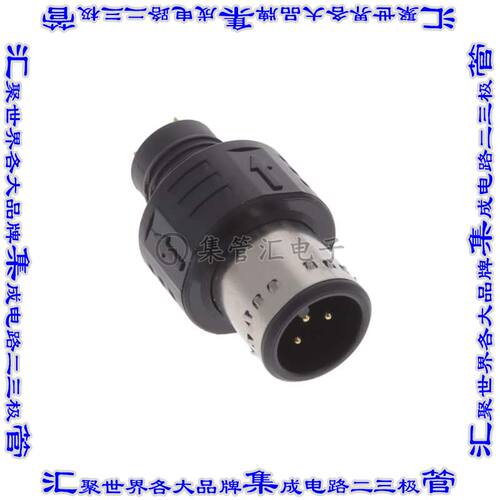 APPM-A05MAPAN-AS1 圆形连接器5POS插座公形引脚焊杯镀金自由悬挂