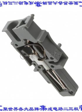 3043043 端子块连接器1POS插头母插口灰色自由悬挂