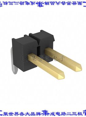 9-102974-0-02 针座连接器2POS分离式2.54mm公形插针通孔直角镀金