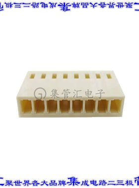 MTA-08 矩形连接器外壳8POS插座2.54mm母形插口白色自由悬挂