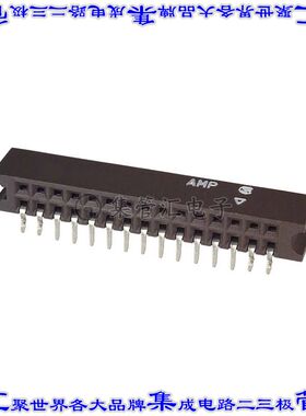 5-534204-4 针座连接器30POS插座2排2.54mm母形插口通孔直角镀金