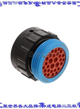 AHDP06-24-29PR-WTA 圆形连接器29POS插头外壳用于公插针黑色自由