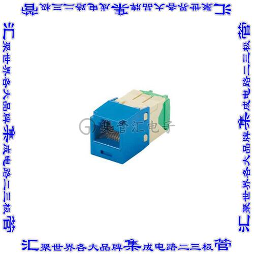 CJT688TGBU 接插件连接器MINI-COM MODULE, CAT 6, 28/30 AW