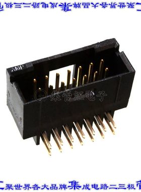 5-103167-4 针座连接器14POS接头2排2.54mm公形插针通孔直角镀金