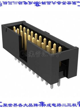 TST-110-02-L-D 针座连接器20POS接头2排2.54mm公形插针通孔直针