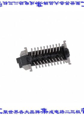 1714893 针座连接器20POS插座2排1.27mm母形插口表贴SMD镀金