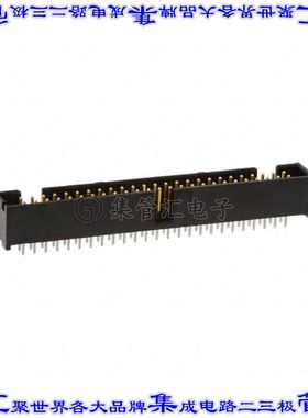 1-103308-0 针座连接器50POS接头2排2.54mm公形插针通孔直针镀金